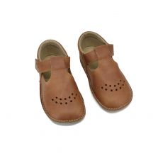 Lasten ohutpohjaiset kengät-Cognac - Lusti OmaKing 