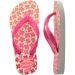 Lasten flip flopit Kids Flores- White/Pink -Havaianas