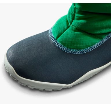 Lasten paljasjalka talvisaappaat  Lumi - vihreä - Junior Vivobarefoot